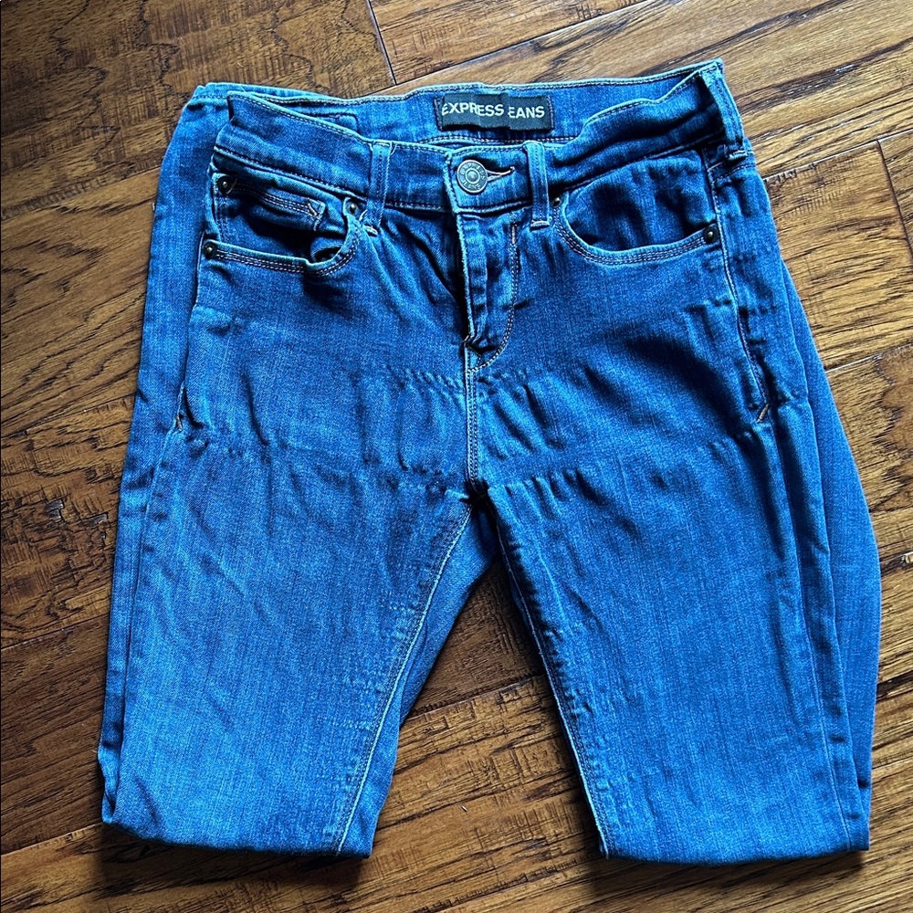 Express Women's Classic Blue Skinny Jeans